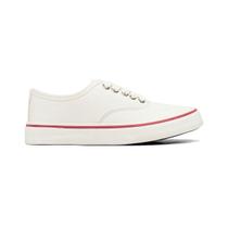 Tênis Casual Em Algodão Off White Feminino Clássico
