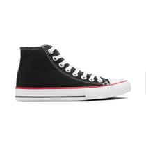 Tênis Casual Em Algodão Preto Feminino Estiloso
