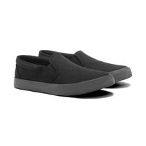 Tênis Casual Em Algodão Preto Masculino
