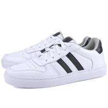 Tênis Casual em Couro Masculino Mr. Gutt Branco Tênis Casual em Couro Masculino Mr. Gutt Branco