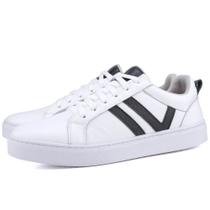 Tênis Casual em Couro Masculino Mr. Gutt Branco