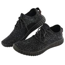 Tênis Casual em Tecido Knit Leve e Confortável Caminhada Academia