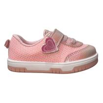Tênis Casual Enfeite Infantil Menina Molekinha 2728.103 Rosa Holográfico