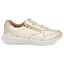 Tênis Casual F. Couro Legítimo Calce Fácil Usaflex UC060070