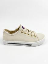 Tenis casual fem moleca - 5667.722 lona sider