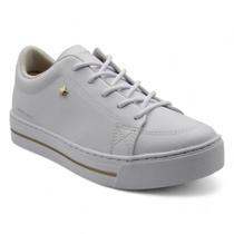 Tênis Casual Fem Ramarim Flatform Branco/Dourado 24-93205 Tênis Casual Fem Ramarim Flatform Branco/Dourado 24-93205