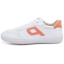Tenis Casual Feminino Basico Solado Baixo Fechamento Cadarço Palmilha EVA Confortavel Trabalho Tamanho:37Cor:PêssegoGê