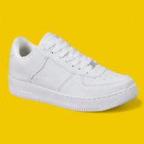 Tênis Casual Feminino Branco 34 ao 43 Barato e Confortável Masculino Tênis Casual Feminino Branco 34 ao 43 Barato e Confortável Masculino