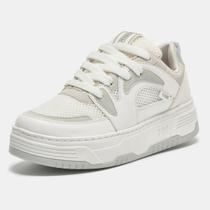 Tênis Casual Feminino Casual Flatform Via Marte Branco 225-006-02 Cor:Branco MultiTamanho:37