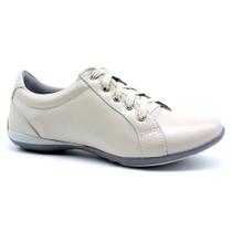 Tênis Casual Feminino Couro Palmilha Gel Básico Dia a Dia Tênis Casual Feminino Couro Palmilha Gel Básico Dia a Dia