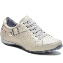 Tênis Casual Feminino Couro Palmilha Gel Fivela Macio Leve Tênis Casual Feminino Couro Palmilha Gel Fivela Macio Leve