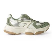 Tênis Casual Feminino Dakota Impulse+ Verde e Bege D0734 - Branco 40