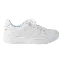 Tênis Casual Feminino de Couro Dakota G9371 Branco
