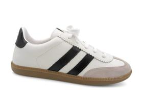 Tênis Casual Feminino de Couro Giulia Domna 097001