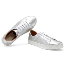 Tênis Casual Feminino Dia a Dia Conforto Metalizado Leve Tênis Casual Feminino Dia a Dia Conforto Metalizado Leve