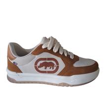 Tênis Casual Feminino Eccha 03 Ecko - Marrom/Mostarda