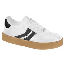 Tênis Casual Feminino Flatform Retrô Moda Vizzano - Branco 99 Tênis Casual Feminino Flatform Retrô Moda Vizzano - Branco 99