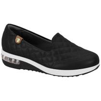 Tênis Casual Feminino Gel Tech Napa Preto Camel Modare 7320.263