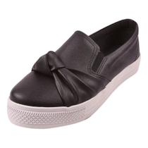 Tênis Casual Feminino Liso Laço Calce Fácil Conforto Tênis Casual Feminino Liso Laço Calce Fácil Conforto