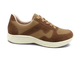 Tênis Casual Feminino Marrom Confortline NJ12 Tênis Casual Feminino Marrom Confortline NJ12