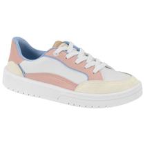 Tênis Casual Feminino Moleca 5791.102 Branco/Rosa Tênis Casual Feminino Moleca 5791.102 Branco/Rosa