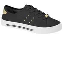 Tenis Casual Feminino Moleca Com Aplicações Dourado Macio Tenis Casual Feminino Moleca Com Aplicações Dourado Macio