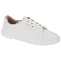 Tênis Casual Feminino Napa Branco Moleca 5797.207