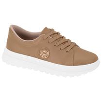 Tênis Casual Feminino Napa Nude Moleca 5809.100 Tênis Casual Feminino Napa Nude Moleca 5809.100