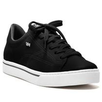 Tênis Casual Feminino Nobuck Preto Via Marte 016-008-01