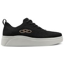 Tênis Casual Feminino Plato Preto Olympikus Tênis Casual Feminino Plato Preto Olympikus