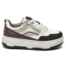 Tênis Casual Feminino Preto Cinnamon Via Marte 368-001-01