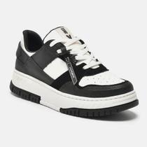 Tênis Casual Feminino Preto e Branco Via Marte - 219-003-01 Tênis Casual Feminino Preto e Branco Via Marte - 219-003-01
