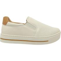 Tênis Casual Feminino Ramarim Napa Istambul Bege 26-93101 Tamanho:37Cor:BegeGênero:Feminino