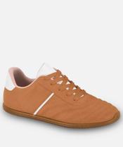 Tênis Casual Feminino Recorte Moleca Caramelo-18099 Tênis Casual Feminino Recorte Moleca Caramelo-18099