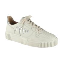 Tênis Casual Feminino Sandro Moscoloni Couro Anita Off White/Prata