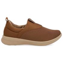 Tênis Casual Feminino Slip On Canela Usaflex UD02008 Tênis Casual Feminino Slip On Canela Usaflex UD02008