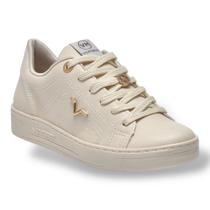 Tênis casual Feminino Via marte 020-012 Marfim Np