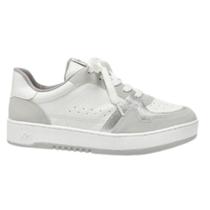 Tênis Casual Feminino Via Marte 069006- Neve/ Prata/ Branco