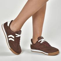 Tênis Casual Feminino Via Marte Marrom Confortável Camurça