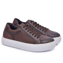 Tênis Casual Ferrara Malibu 100% Couro Legítimo Masculino