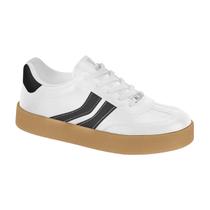 Tênis Casual Flatform com Ajuste em Cadarço Feminino Vizzano