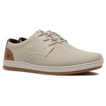 Tênis Casual Freeway Alpha 003 Couro Masculino - Bege Claro