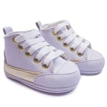 Tênis Casual Infantil Baby Bebê Cano Médio Star Branco