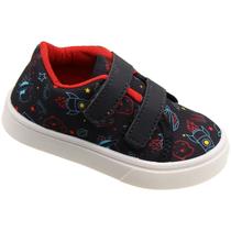 Tênis Casual Infantil Baby Blitzz Espaço Sideral Fixadores Menino