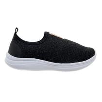 Tênis Casual Infantil Feminino Slip On Fashion Fz 1100-06 Preto Tênis Casual Infantil Feminino Slip On Fashion Fz 1100-06 Preto