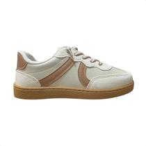 Tênis Casual Infantil Glitter Molekinha Bege