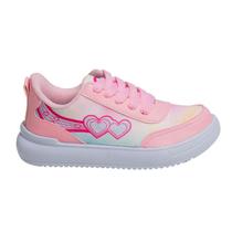 Tênis Casual Infantil Jogging Feminino Meninas Leve Escolar Rosa Tênis Casual Infantil Jogging Feminino Meninas Leve Escolar Rosa