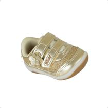 Tênis Casual Infantil Kidy Anatômico Dourado