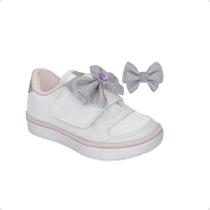 Tênis Casual Infantil Kidy Menina Branco