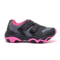 Tênis Casual Infantil Kidy Preto E Rosa